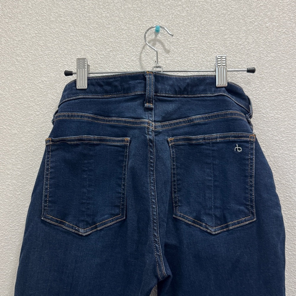 Rag & Bone Cate Mid Rise Ankle Skinny Jeans dark blue size 27 EUC